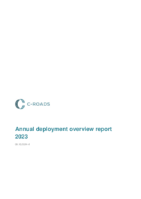 Preview of a document cover page showing the title 'Annual deployment overview report 2023'