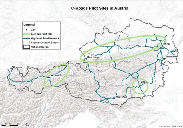 Pilot Map Austria Austrian C-Roads Pilot Map