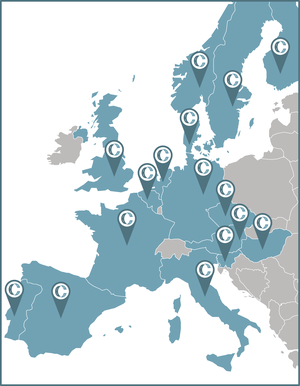 16 European States participating in C-Roads