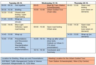 image showing the Preliminary Program of the Cross-Tests Austria